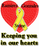 Ribbon and Heart Campaign for the safe return of Steven M. Gonzales, Andrew A. Ramirez and Christopher J. Stone